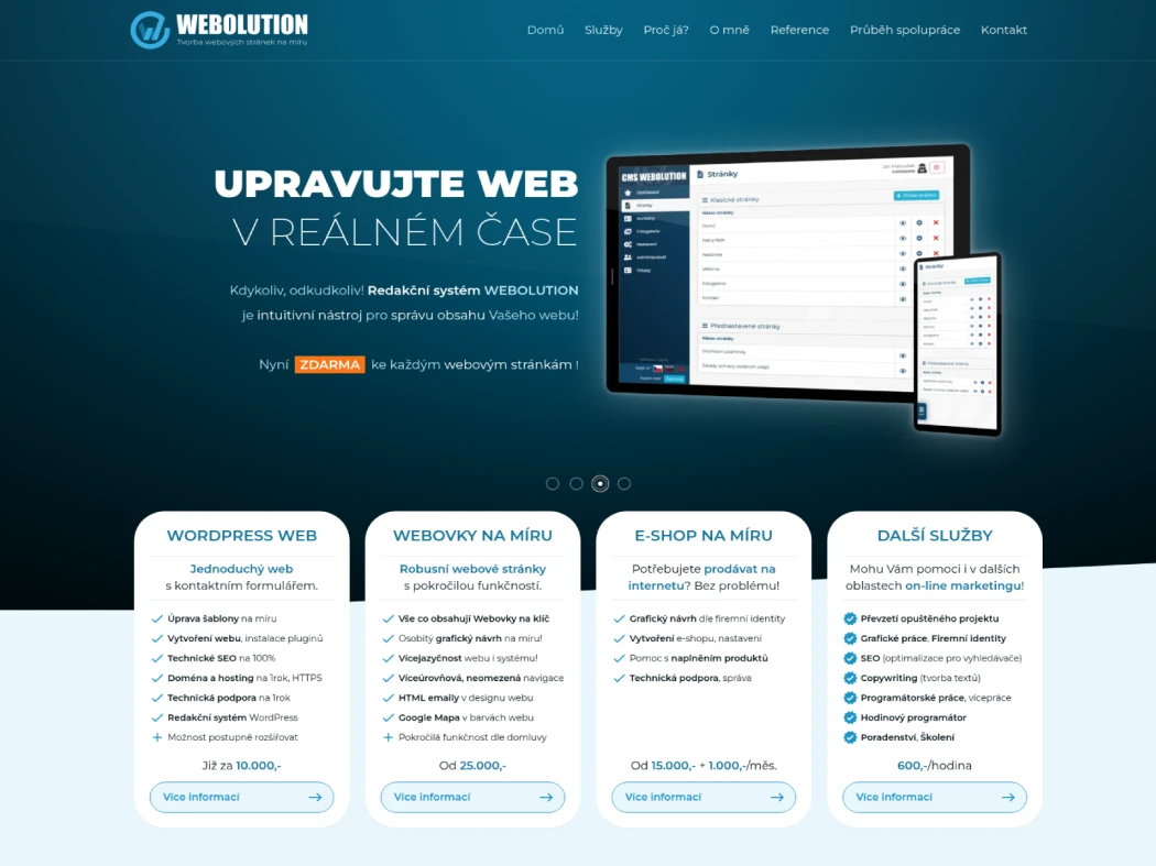 Web Webolution po návratu v roce 2024